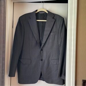 Canali Made In Italy Men Suit Jacket 100% Wool Size 50R *READ*
